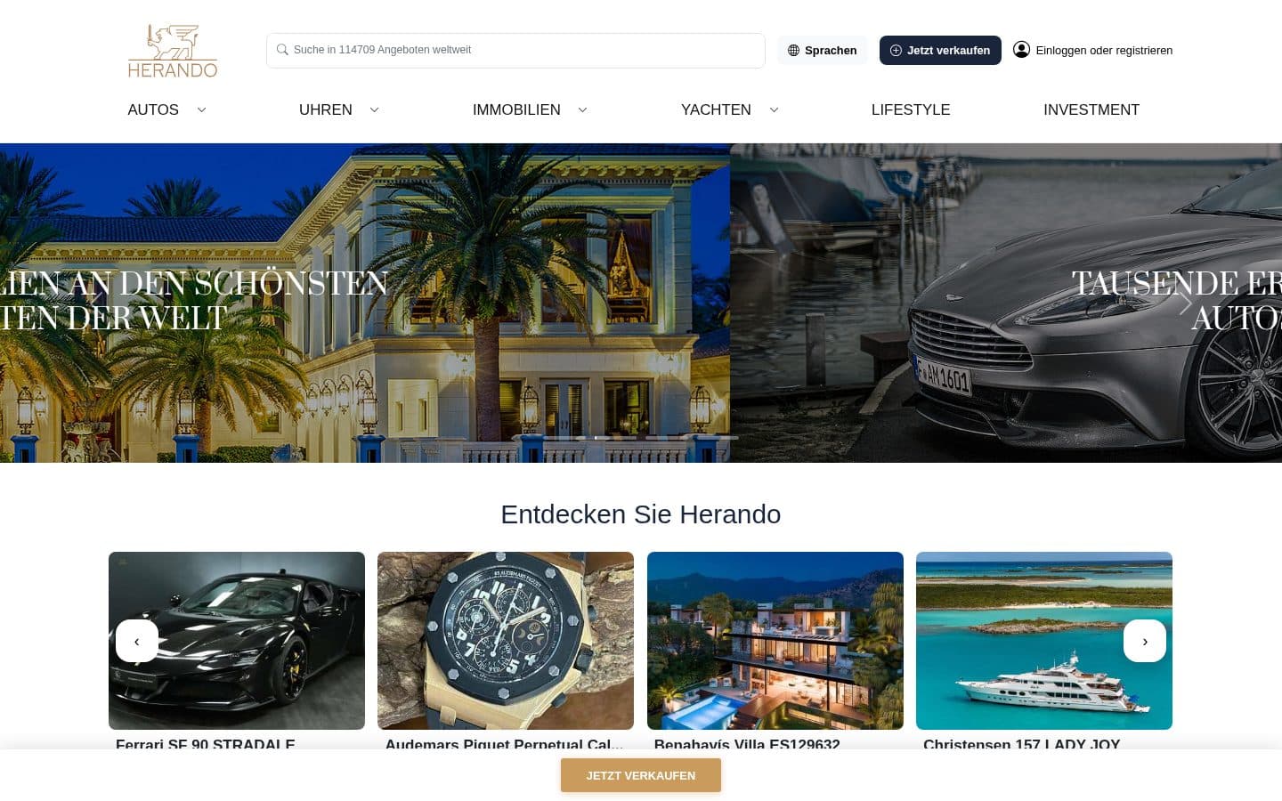 Herando – CRM & Admin für den Luxusvertrieb