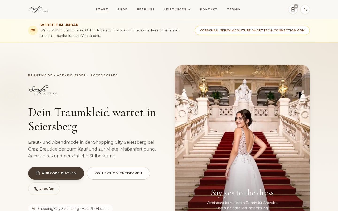 Website + Admin — Inhalte selbst steuern